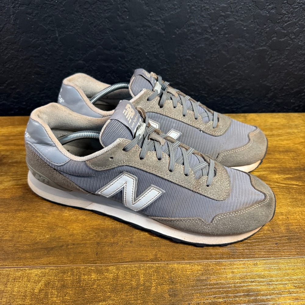 New Balance 515 Classic ML515RSA Grey Suede Mesh Lifestyle Sneakers Mens Size 12